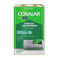 CORALAR ACRIL. 18L BRANCO NEVE