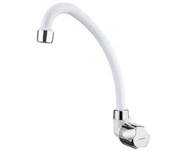 TORNEIRA PLASTICA COZINHA PAREDE BRANCO CROMADO 1168 F27 LORENZETTI
