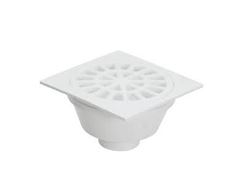 RALO SIFONADO QUADRADO N12 GRELHA BRANCO 100X45X40 AMANCO