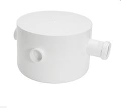 CAIXA SIFONADA REDONDA COM PLACA CEGA 250X230X75MM BRANCA AMANCO