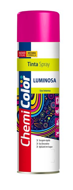 TINTA SPRAY LUMINOSA PINK 400ML CHEMICOLOR