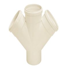 JUNÇÃO DUPLA ESGOTO 75MMX75MM AMANCO