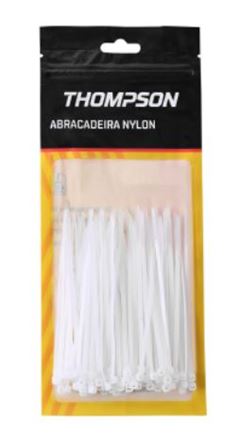 ABRAÇADEIRA DE NYLON 150X3,6MM C/100UN BRANCA THOMPSON