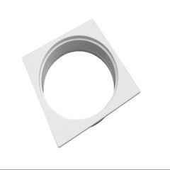 PORTA GRELHA QUADRADA P/GRELHA RED.BRANCO 100MM AMANCO