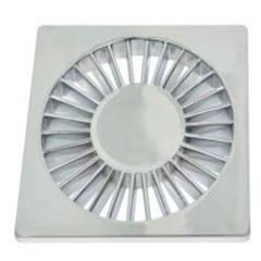 GRELHA QUADRADA CROMADO 100MM AMANCO