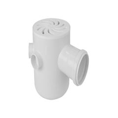 CAIXA SIFONADA REDONDA 150X185X75MM BRANCA AMANCO