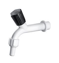 TORNEIRA PVC TANQUE COM BICO BRANCO 10CM CARTELADO HERC