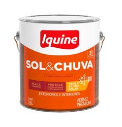 VERNIZ SOL & CHUVA 3,6LT INCOLOR IQUINE