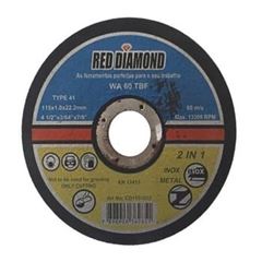 DISCO CORTE PARA INOX 4.1/2 RED DIAMOND