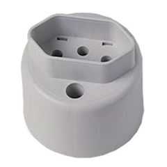 TOMADA REDONDA EXTERNA 2P+T 10A COM 10  ILUMI 17500PCT