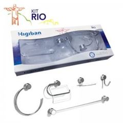 KIT PARA BANHEIRO RIO 5 PC HIGIBAN
