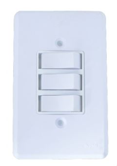 3 INTERRUPTORES SIMPLES BRANCO PRATIKA ILUMI