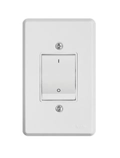 1 INTERRUPTOR BIPOLAR 25A BRANCO PRATIKA ILUMI