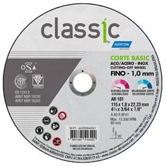 DISCO DE CORTE PARA INOX 4.1/2” CLASSIC BASIC NORTON