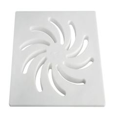 GRELHA QUADRADA BRANCO 150MM VORTICE AMANCO