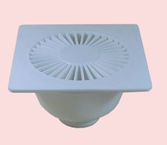 RALO SIFONADO. QUADRADO 12X12 GRADE BRANCO LUCRIMAR