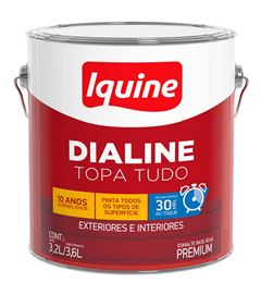 ESMALTE DIALINE SECAGEM RAPIDA BASE AGUA ACETINADO 3,6LT BRANCO NEVE