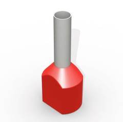 TERMINAL ILHOS SIMPLES 10,0MM VERMELHO TUBULAR SC C/100UN DECORLUX