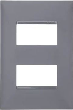 PIAL PLUS+ PLACA 2 POSTOS SEP.4X2 CINZA