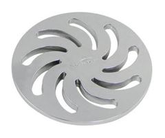 GRELHA REDONDA 100MM VORTICE CROMADA AMANCO
