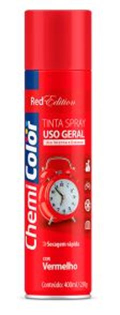 TINTA SPRAY USO GERAL VERMELHO 400ML CHEMICOLOR