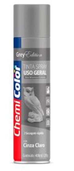 TINTA SPRAY USO GERAL CINZA CLARO 400ML CHEMICOLOR