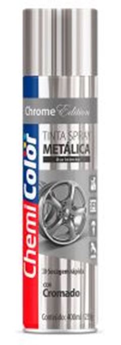 TINTA SPRAY METÁLICA CROMADO 400ML CHEMICOLOR