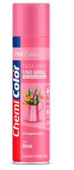 TINTA SPRAY USO GERAL ROSA 400ML CHEMICOLOR