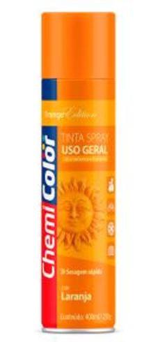 TINTA SPRAY USO GERAL LARANJA 400ML CHEMICOLOR