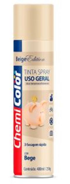 TINTA SPRAY USO GERAL BEGE  400ML CHEMICOLOR