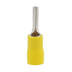 TERMINAL PINO C13 PRÉ ISOLADO 6,0MM AMARELO COM 20 UNIDADES  SFOR