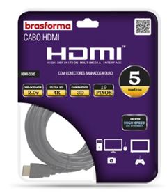 CABO HDMI 2.0 4K 3D 1080P 5 METROS BRASFORMA