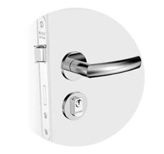 FECHADURA JURERE RETA EXTERNA INOX SOPRANO