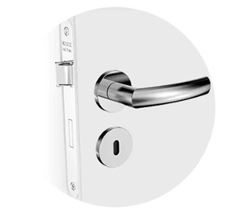 FECHADURA JURERE RETA INTERNA INOX SOPRANO