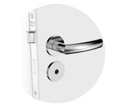 FECHADURA JURERE RETA WC INOX SOPRANO