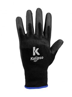 LUVA PU MULTITATO PRETA T10 SEM BLISTER KALIPSO