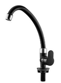 TORNEIRA ABS COZINHA MESA  BICA MÓVEL PRETO CROMADO TIVOLI HERC