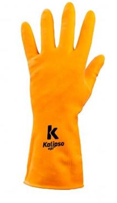 LUVA LATEX ORANGE T9 (G) KALIPSO