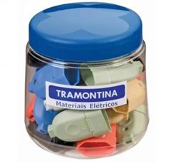 PINO FEMEA 2P 10A POTE C/24 UNIDADES TRAMONTINA