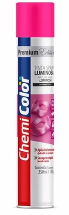 TINTA SPRAY LUMINOSO PINK 250ML CHEMICOLOR