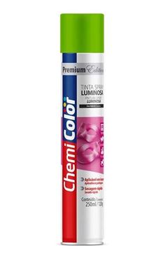 TINTA SPRAY LUMINOSO VERDE 250ML CHEMICOLOR