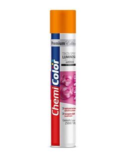 TINTA SPRAY LUMINOSO LARANJA 250ML CHEMICOLOR