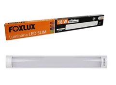 LUMINARIA LED SLIM 36W 1,20M 6500K BRANCA FOXLUX