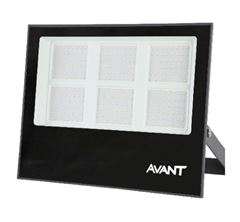 REFLETOR LED PRETO 300W 6500K SLIM AVANT