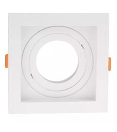 SPOT EMBUTIR QUADRADO BRANCO 13CM E27 BERENICES ASTRALED