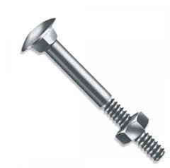 PARAFUSO FRANCÊS COM PORCA SEXTAVADA 1/4X2.1/2” C/100 JOMARCA