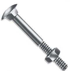 PARAFUSO FRANCÊS COM PORCA SEXTAVADA 5/16X2.1/2  C/100 JOMARCA