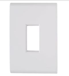 TRAMONTINA LIZ  PLACA 1 POSTO 4X2 VERTICAL BRANCO
