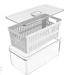 POTE ORGANIZADOR CLEAR FRESH 5L C/CESTO