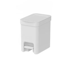 LIXEIRA TRIUM 6L COM PEDAL BRANCO O.U